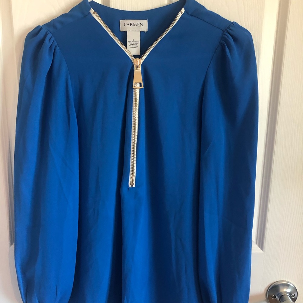 Blouse by carmen. Blue. Size small